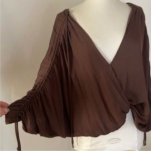 Free People Brown Top Medium